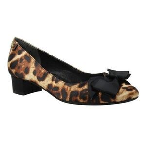 J. Renee - Leopard Cameo Patent Bow Heels‎